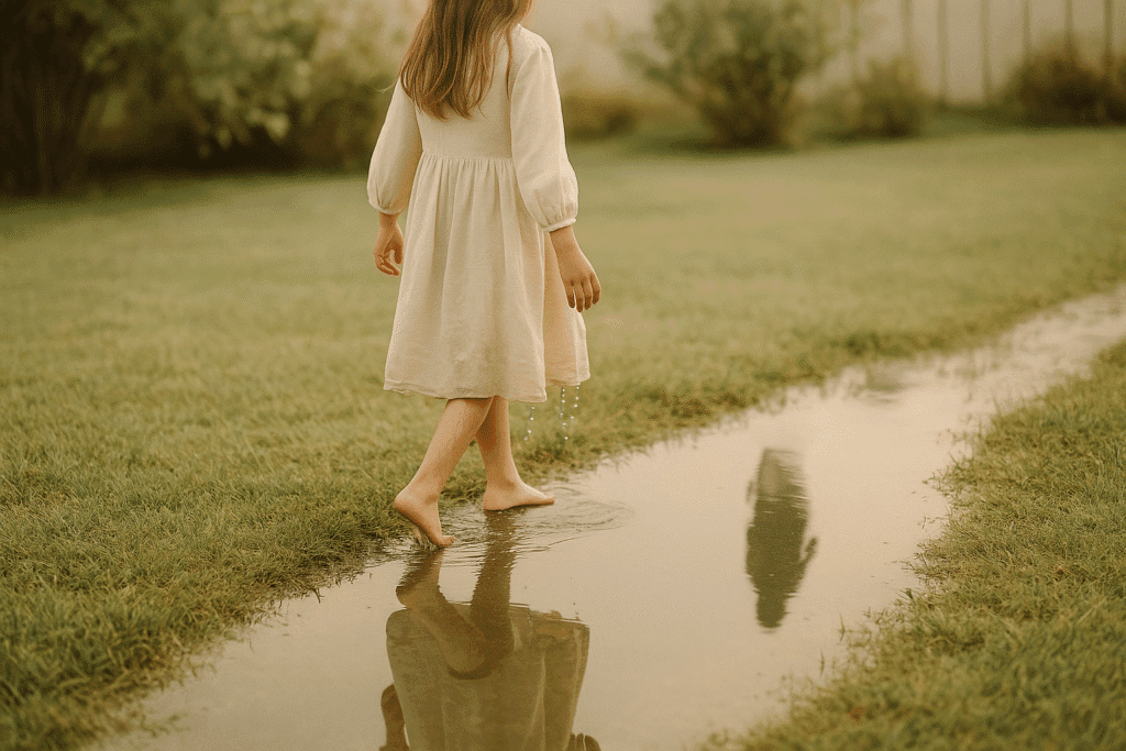 Representação de a menina submersa