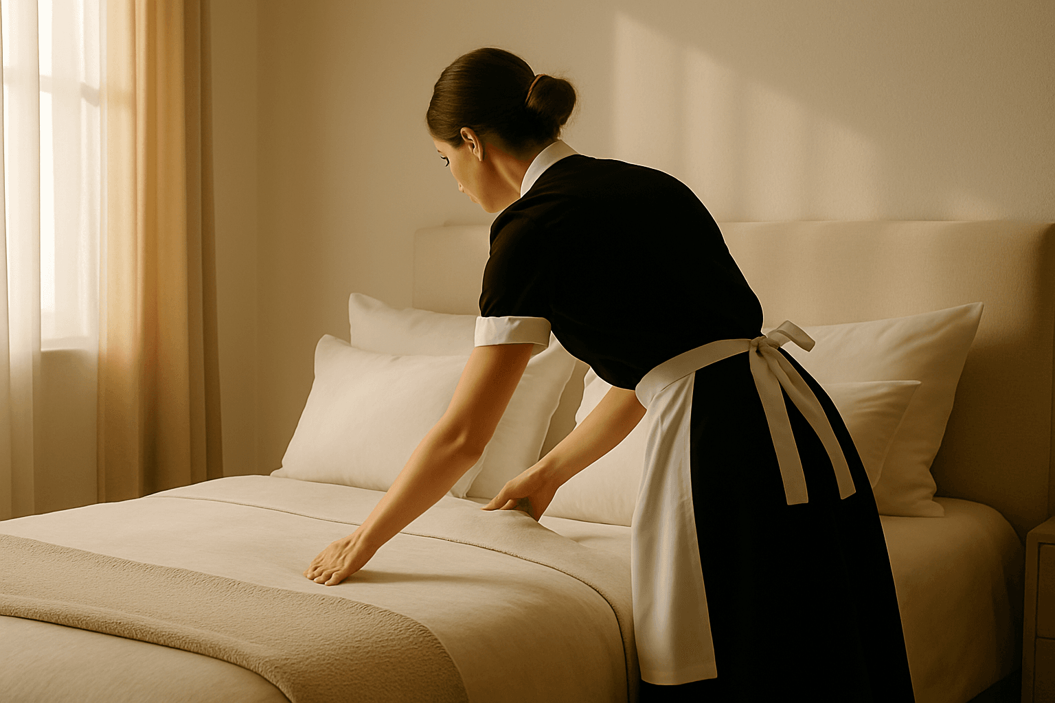 Representação de a empregada